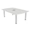 Skutchi Designs 45.25 in W, 71.5 in L, 29 in H, Engineered Wood Top, White H-AREC-4672-PT-WC-EL - alternate 1